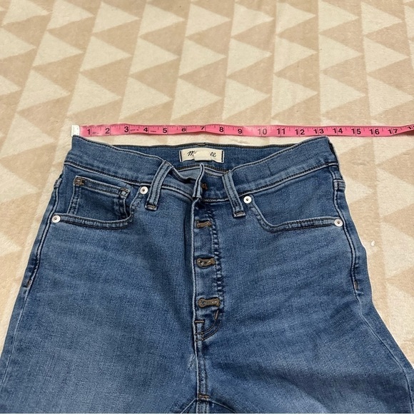 Madewell 9” mid rise skinny jeans payson button front - Picture 5 of 8